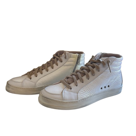 P448 Women's Sneakers in White and Tan - Picture 4 of 12
